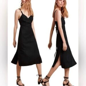 Aritzia Wilfred Astere Linen Wrap Dress XS